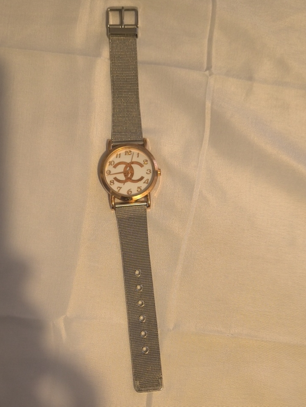 Adjustable Silver Metal Watch